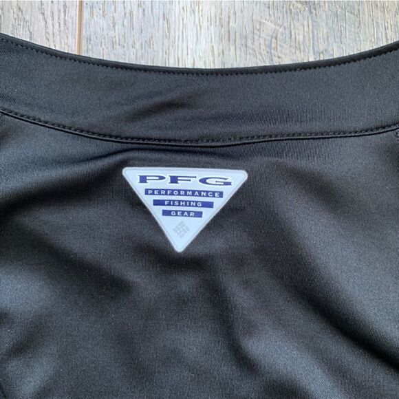 Columbia PFG Terminal Tackle 1/4 Zip Pullover Performance Fishing Gear Black XL - Picture 8 of 12